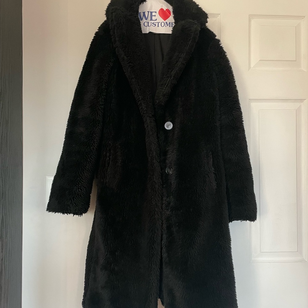 Discontinued UO Long Brown Teddy Coat